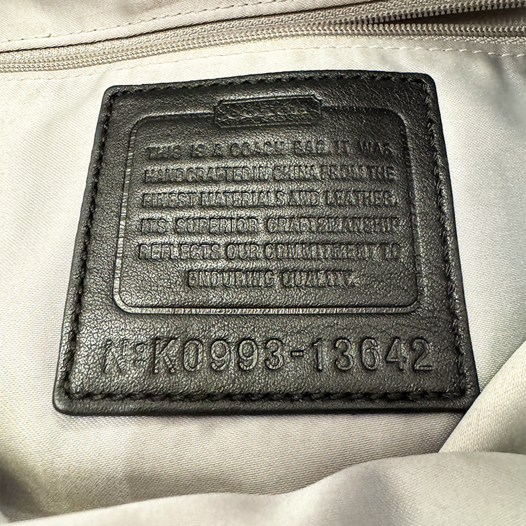 Coach Signature Ali Hobo Black Bag