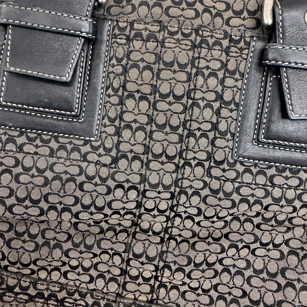 Coach Mini Signature Brown Hand Bag