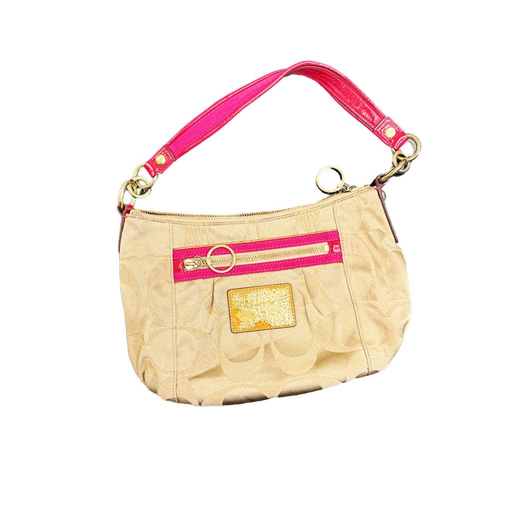 Coach Pink Signature Shoulder Bag