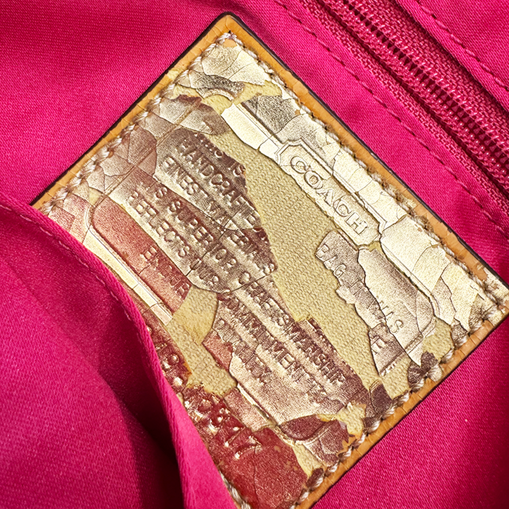 Coach Pink Signature Shoulder Bag