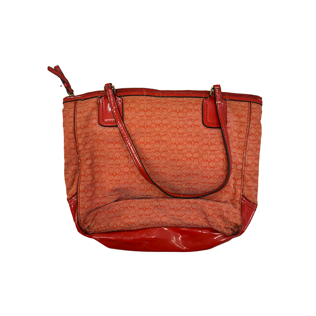 Coach Mini Signature Jacquard Red Bag