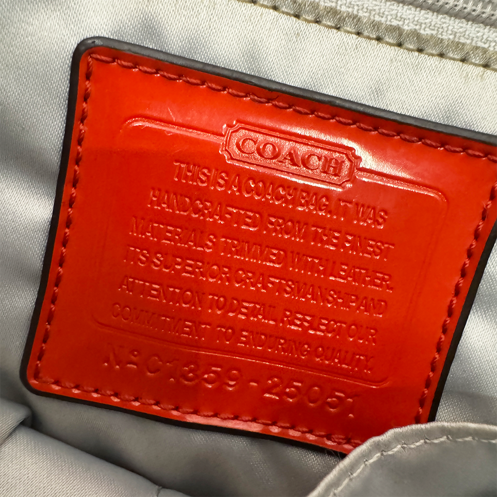 Coach Mini Signature Jacquard Red Bag