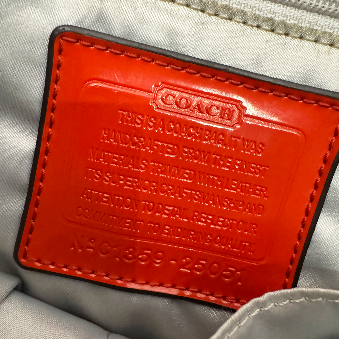 Coach Mini Signature Jacquard Red Bag