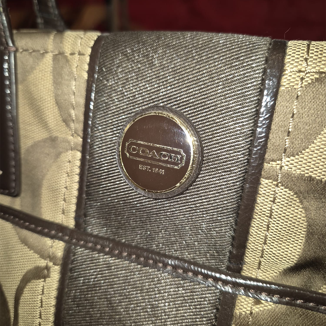 Coach Signature Multi Stripe Tote Bag