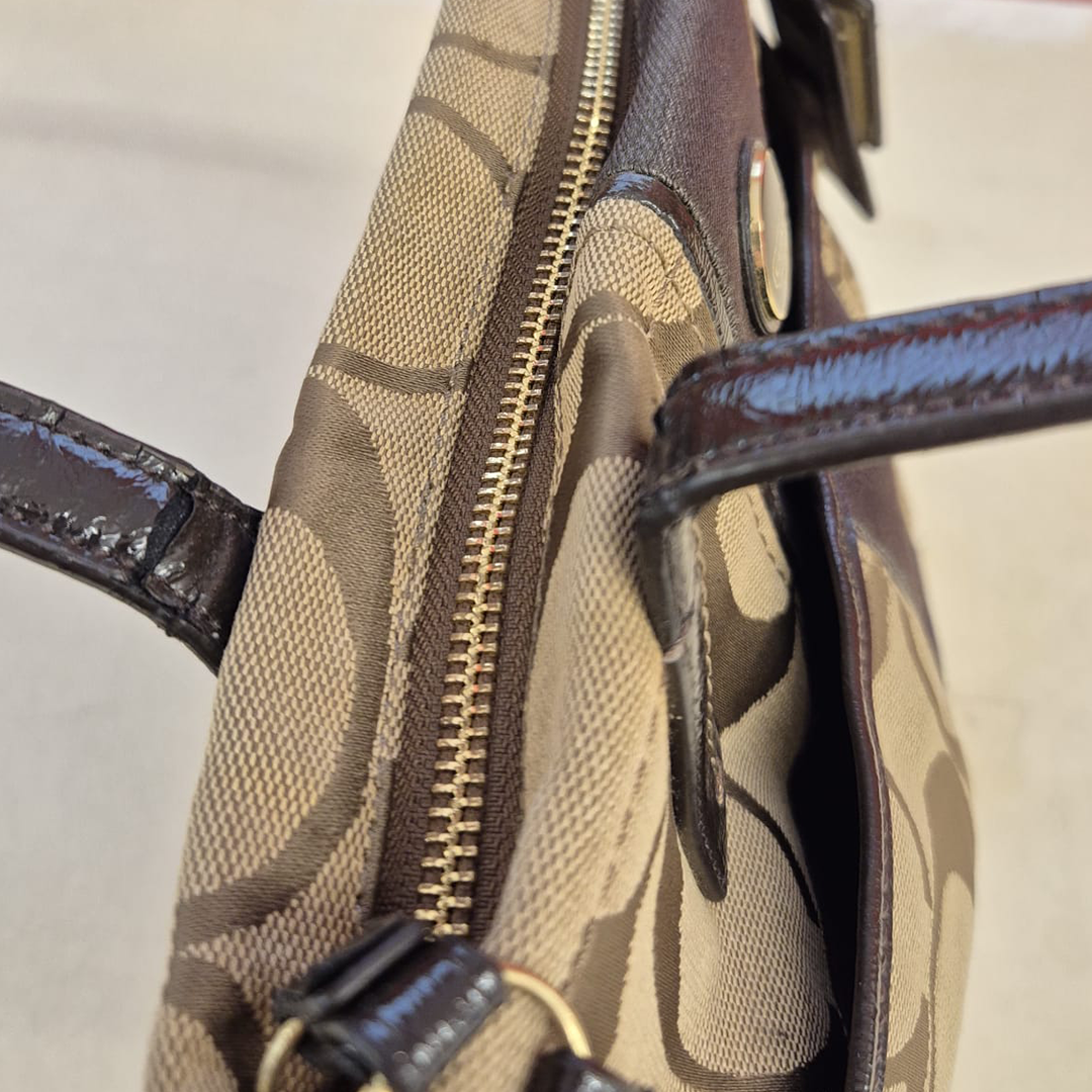 Coach Signature Multi Stripe Tote Bag