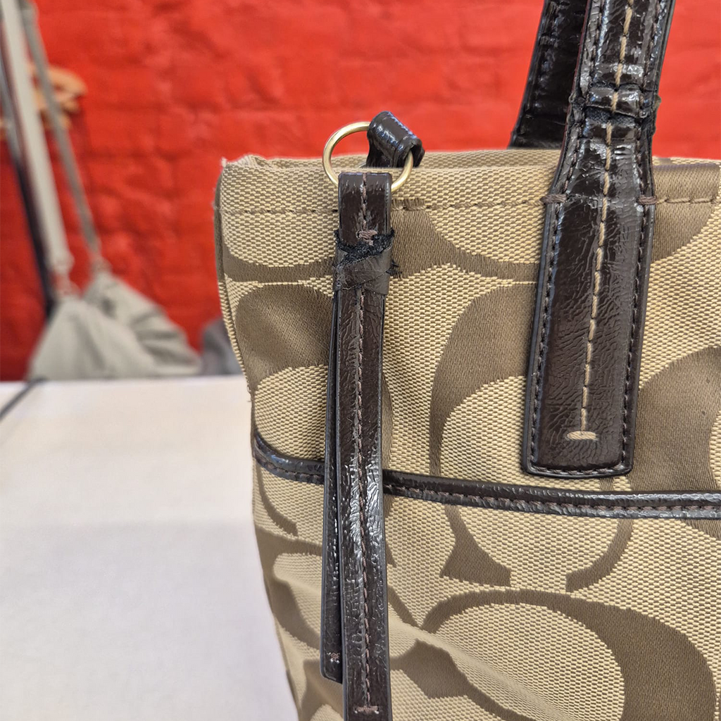 Coach Signature Multi Stripe Tote Bag