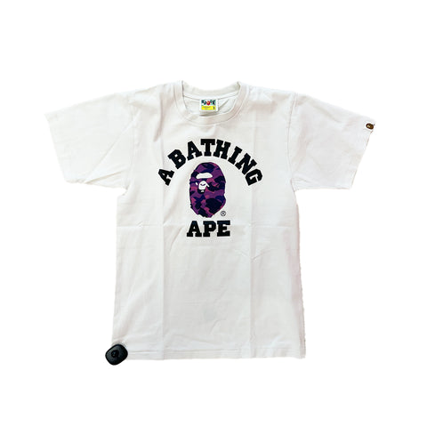 Bape College White Tee (S)