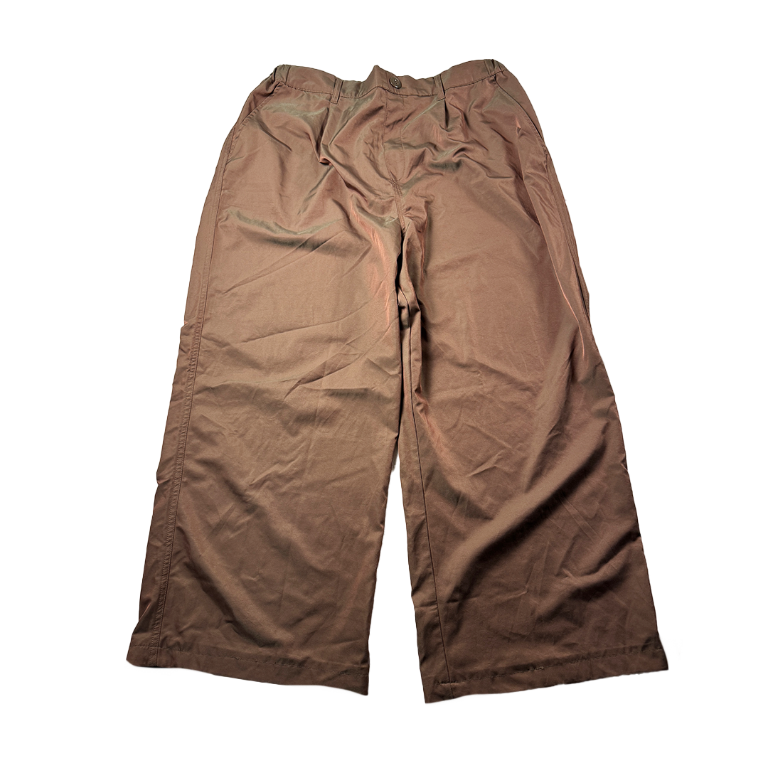 COLN Iridescent Brown Track Pants (FREE SIZE)