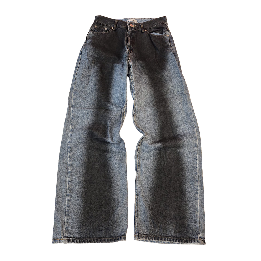 MUSE Gradient Baggy Denim Pants (S)