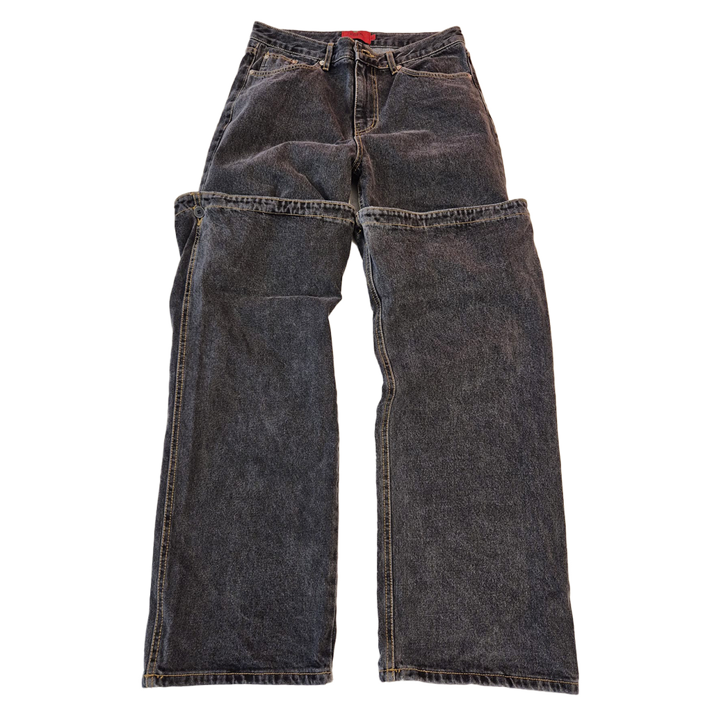 COLN Docking Wide Black Pants (L)