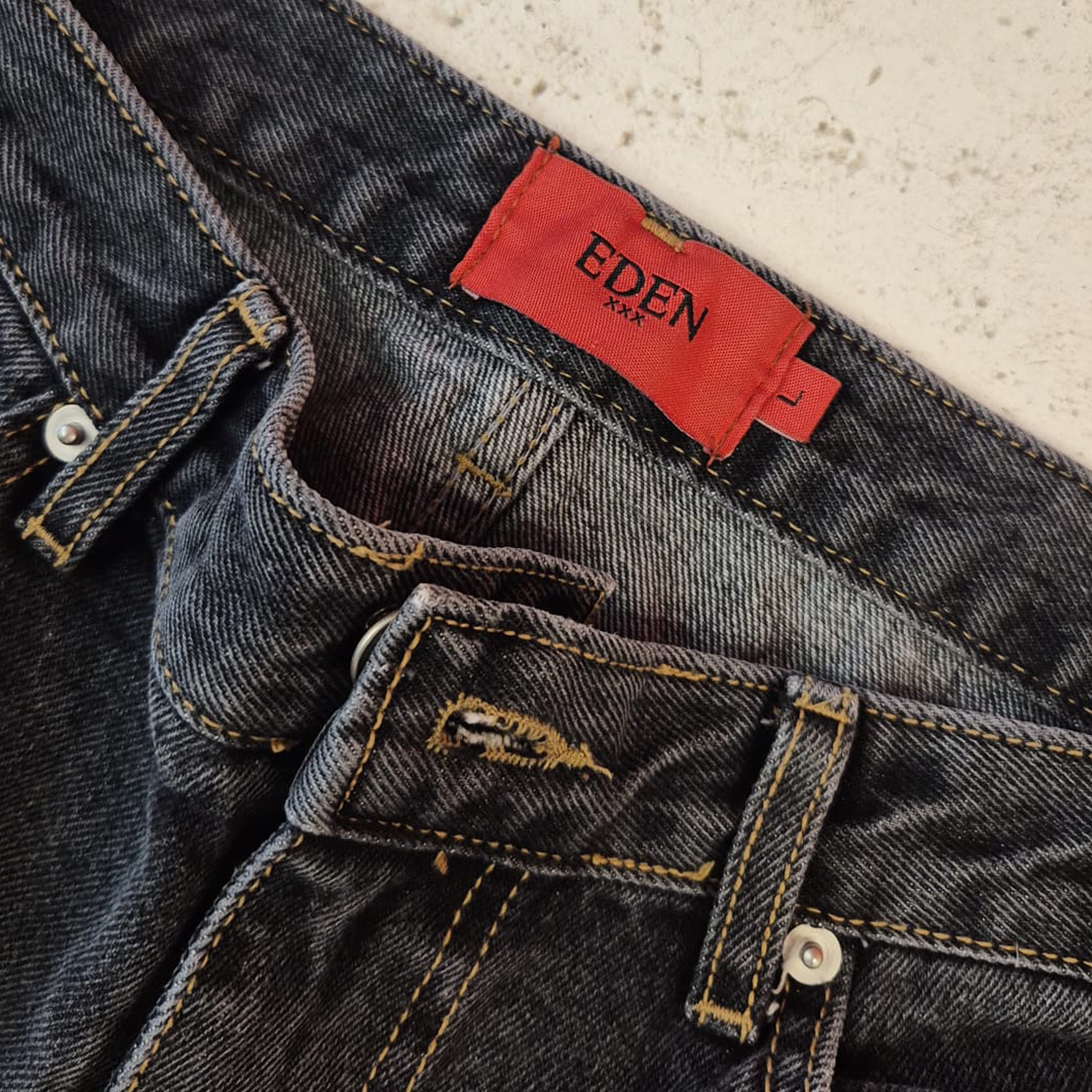 COLN Docking Wide Black Pants (L)