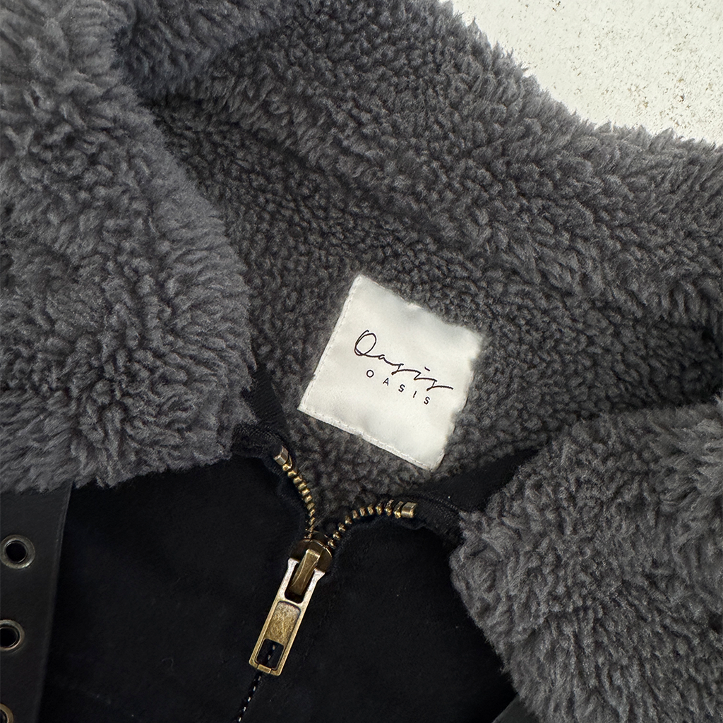 COLN Shearling Cropped Jacket (Free Size)
