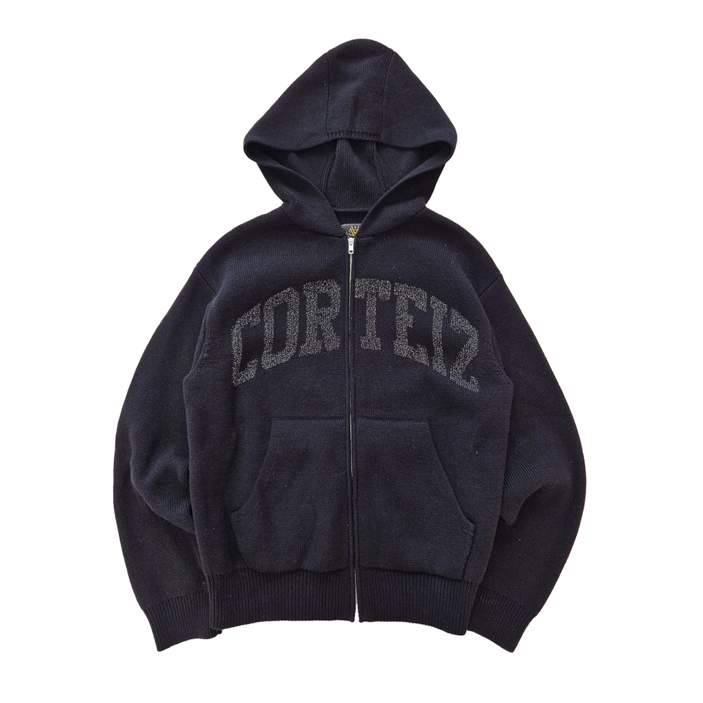 Corteiz Reflective Knit Zip Up Hoodie (M)