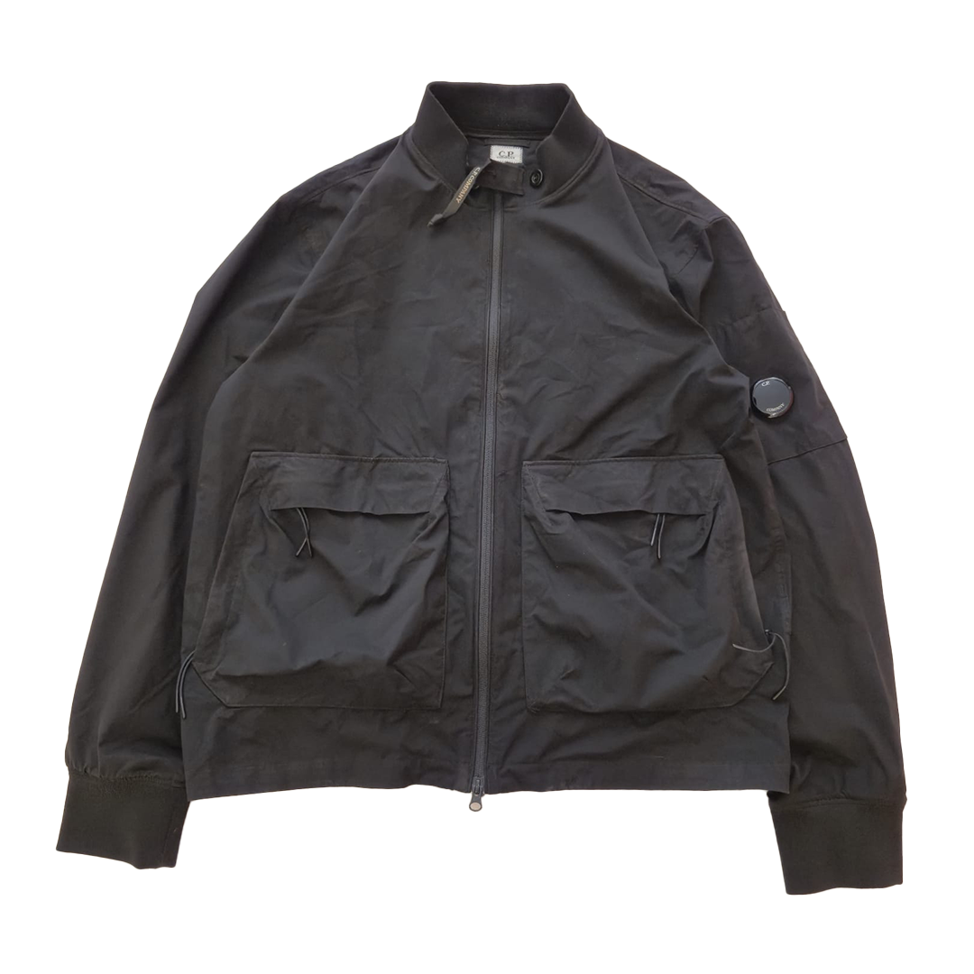 C.P. Company Shell-R Black Bomber Jacket (L)