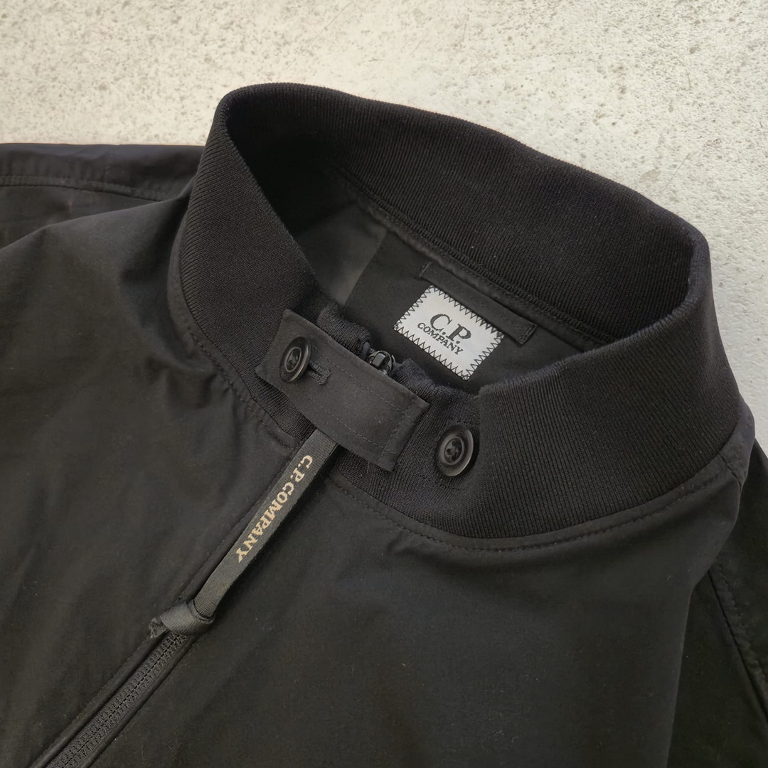 C.P. Company Shell-R Black Bomber Jacket (L)