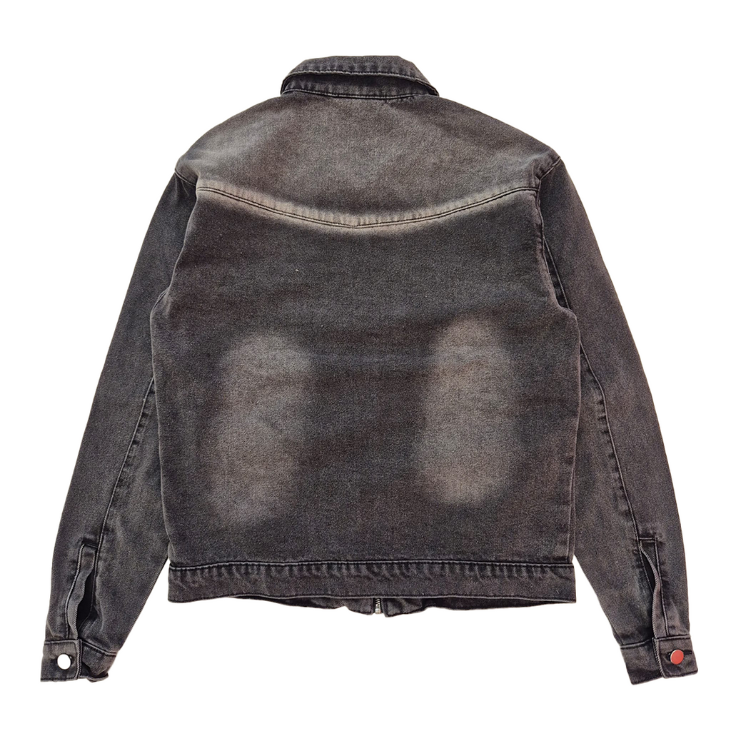 Croworld Distressed Denim Jacket (S)