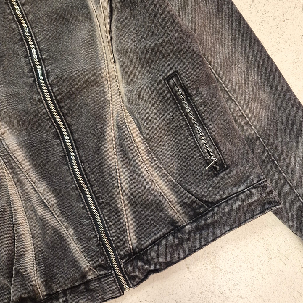 Croworld Distressed Denim Jacket (S)