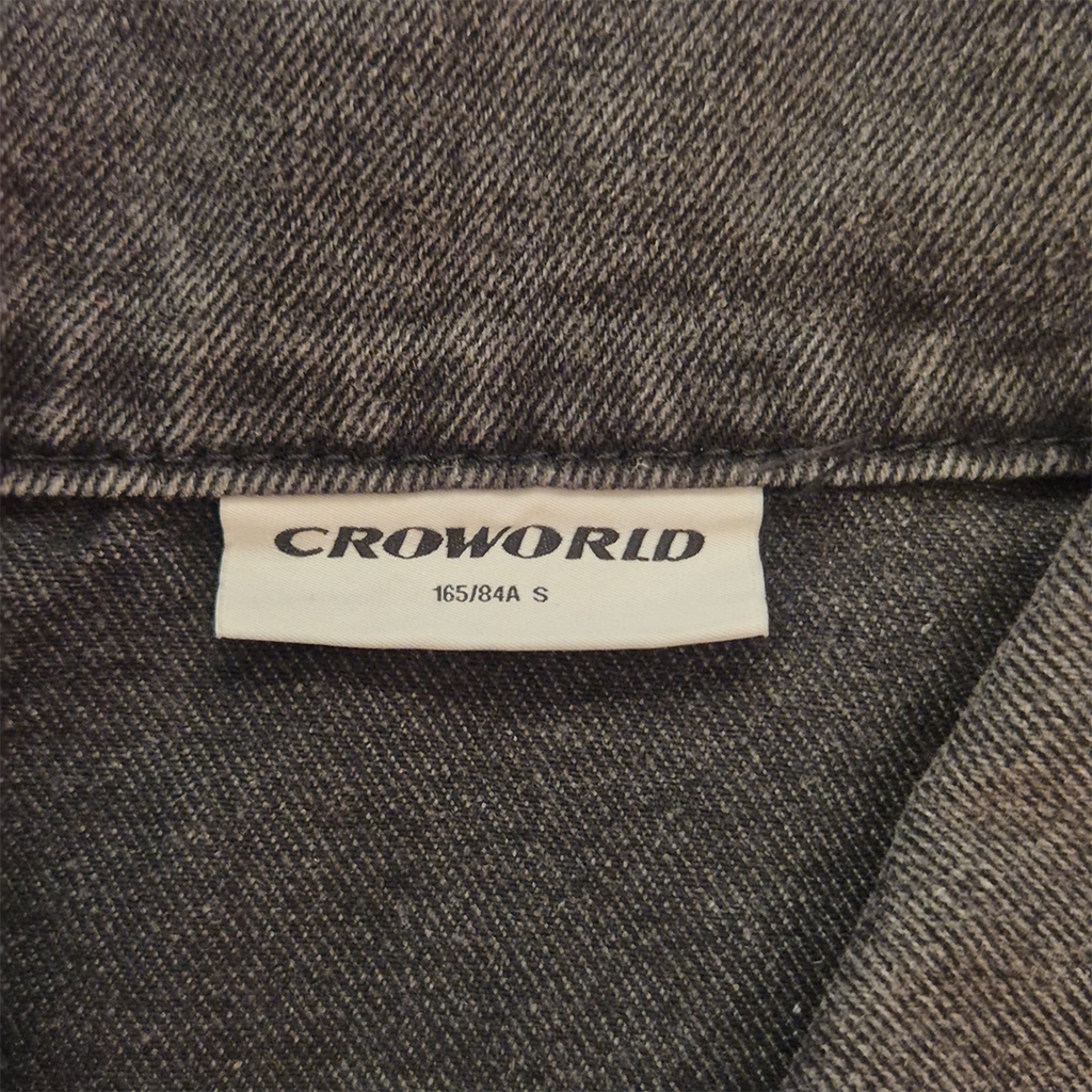 Croworld Distressed Denim Jacket (S)
