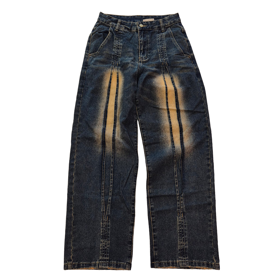 Croworld Dark Blue Wide Leg Pants (M)