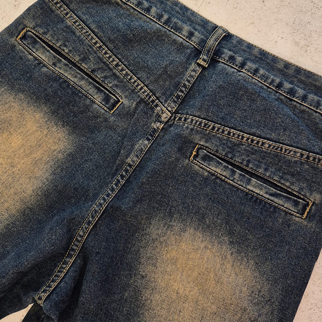 Croworld Dark Blue Wide Leg Pants (M)