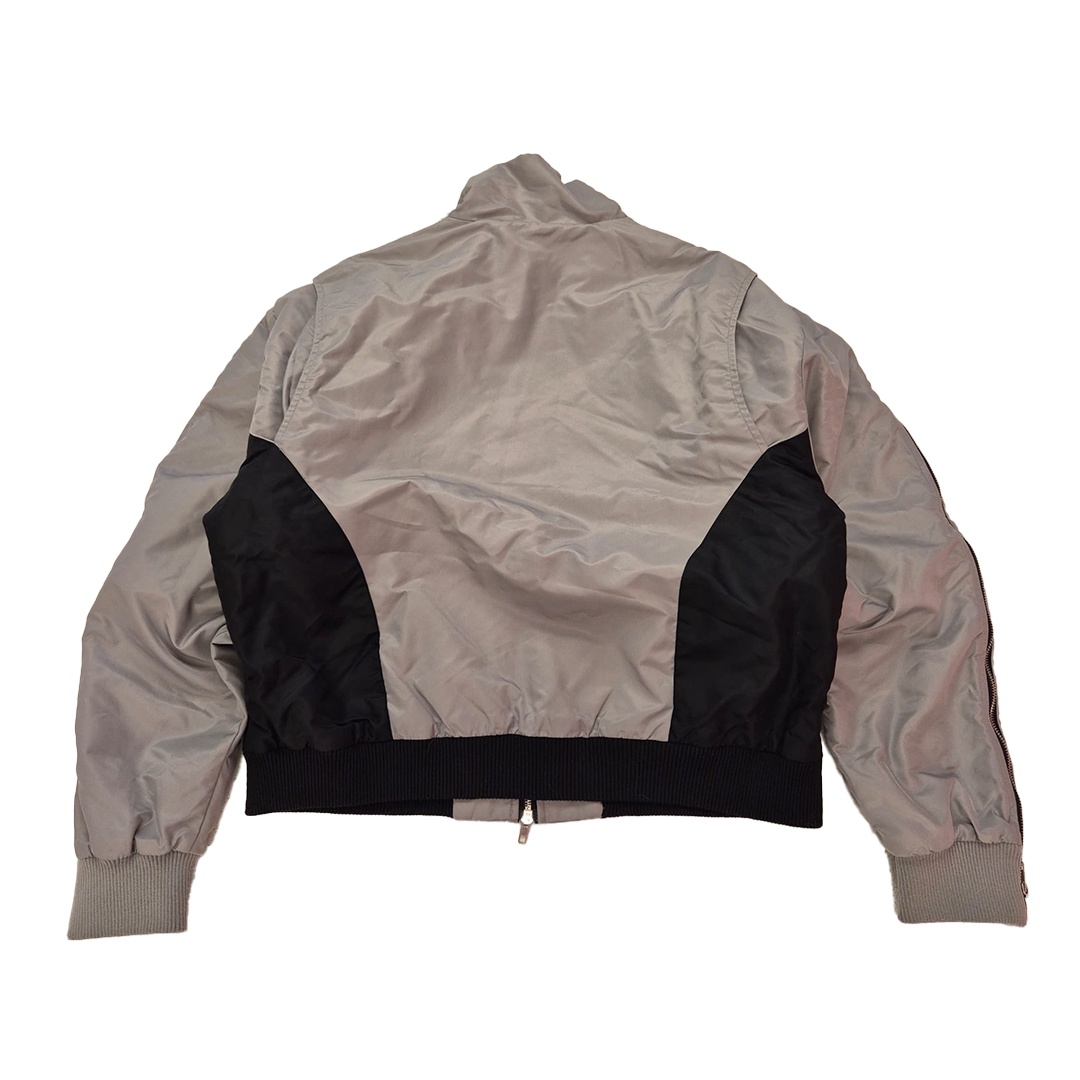 Croworld Cropped Grey Track Jacket (M)