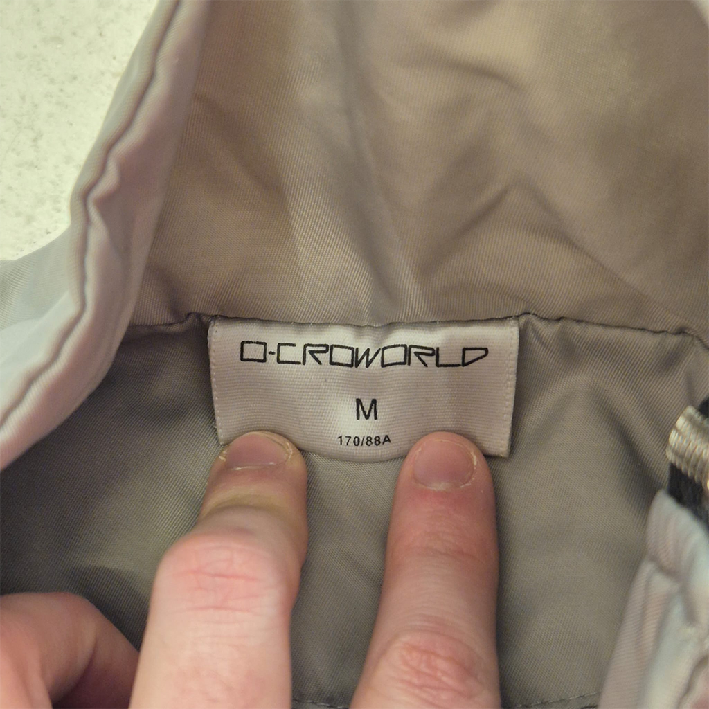 Croworld Cropped Grey Track Jacket (M)
