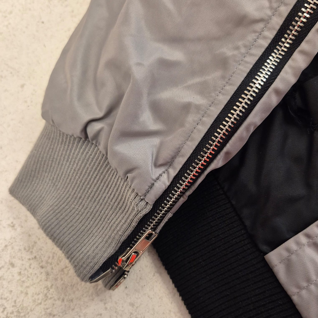 Croworld Cropped Grey Track Jacket (M)