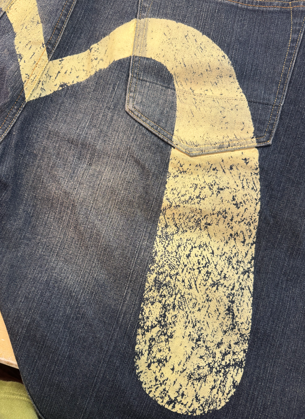 Evisu Daicock Logo Denim Short (36)