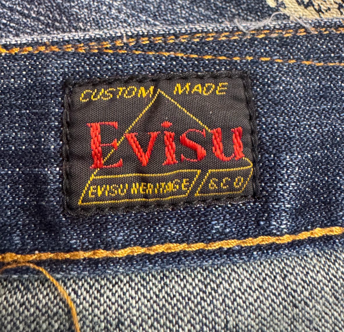 Evisu Daicock Logo Denim Short (36)