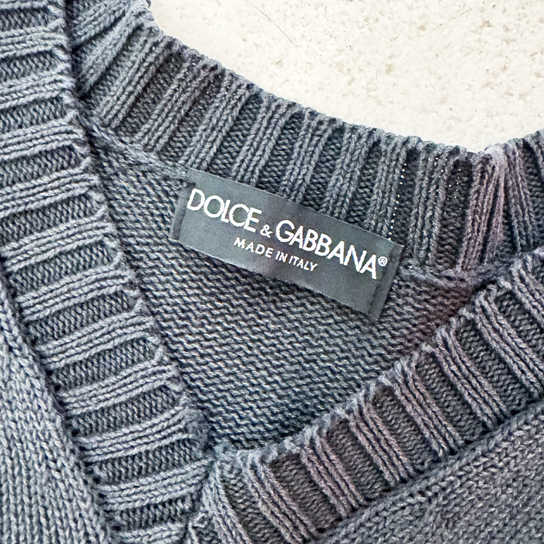 D&G Black Knit Sweater (L)