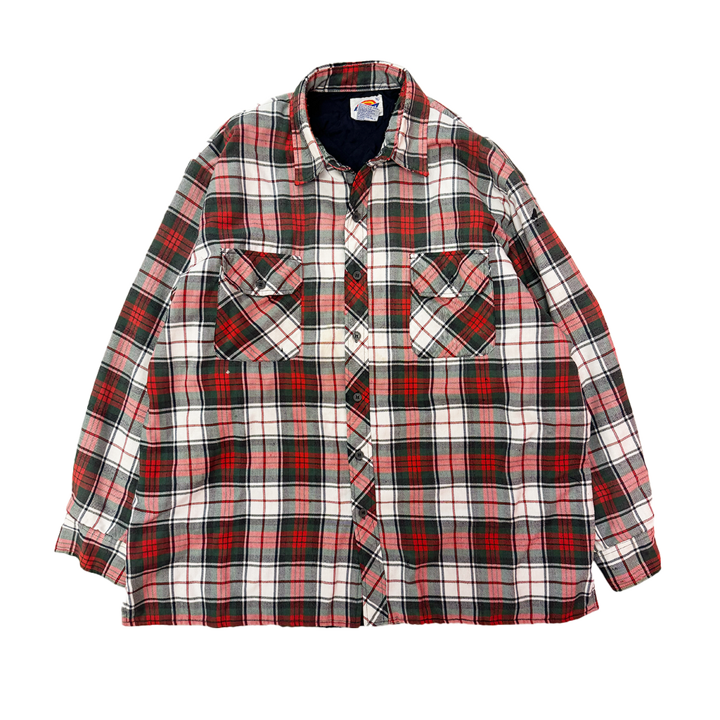 Dickies Check Plaid Quilted Jacket (XL)