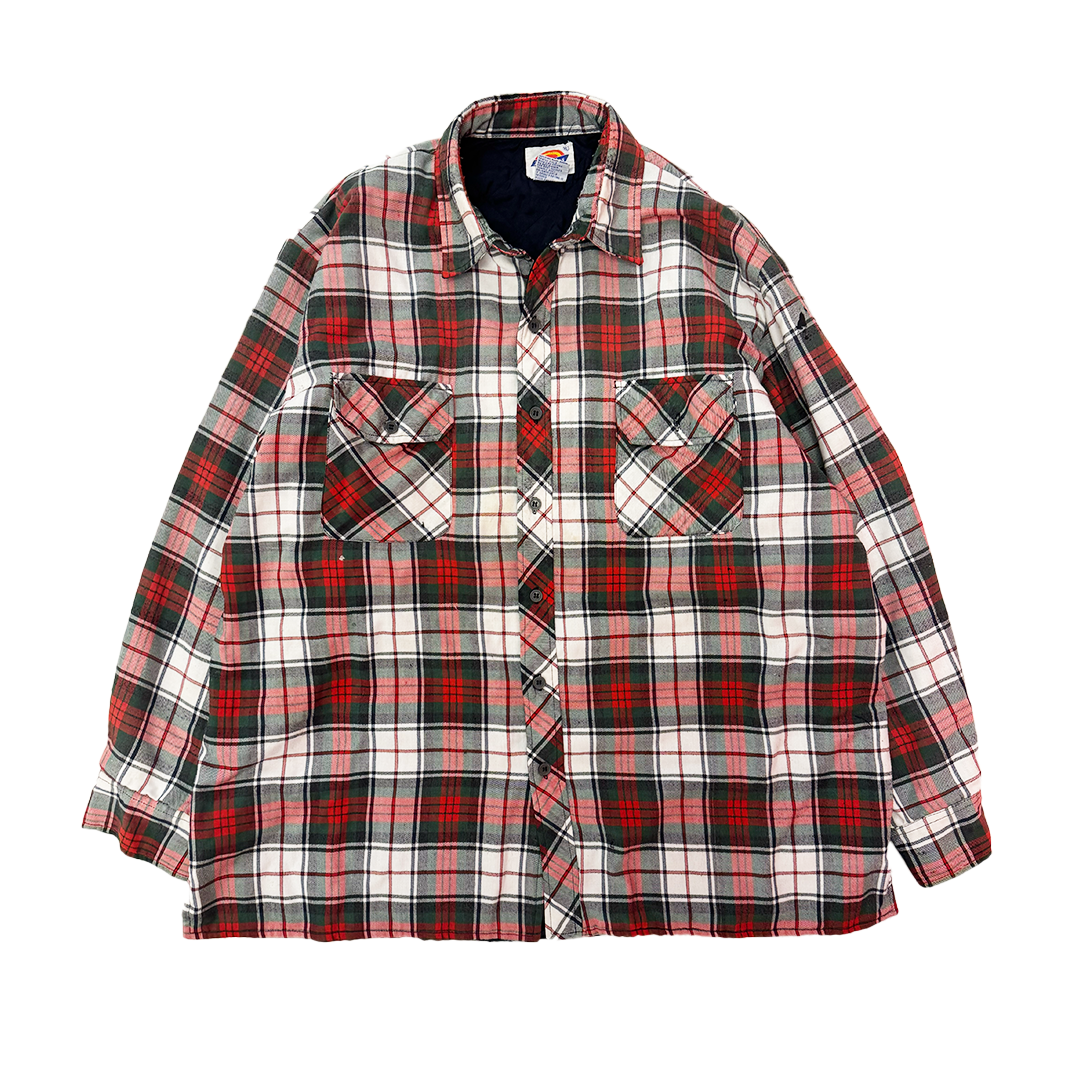 Dickies Check Plaid Quilted Jacket (XL)