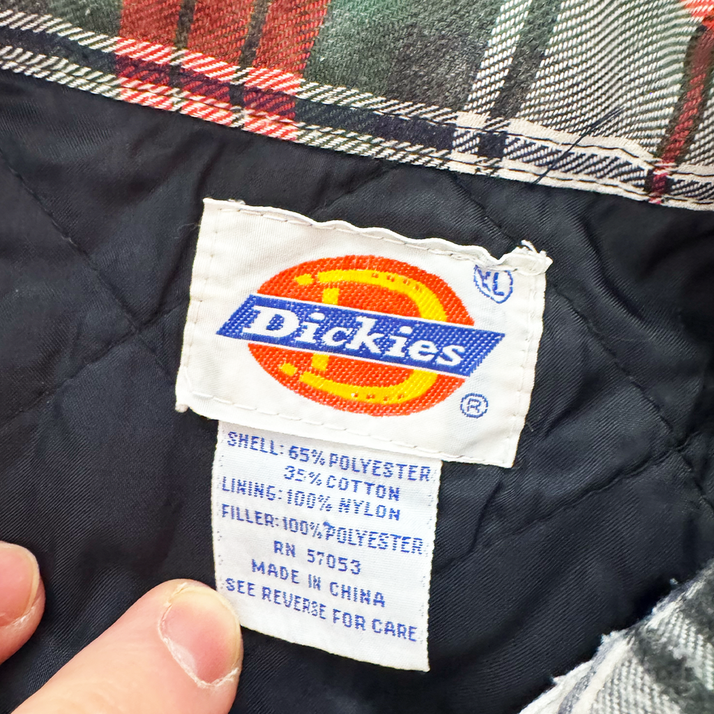 Dickies Check Plaid Quilted Jacket (XL)