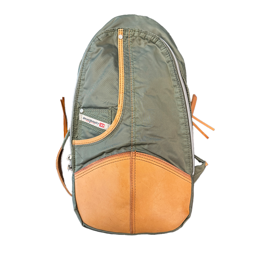 Diesel Vintage Nylon Sling Body Bag Khaki