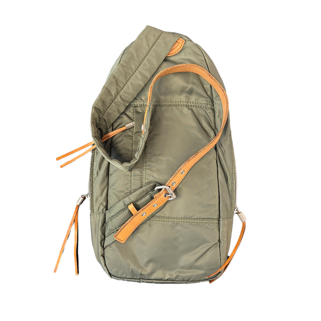 Diesel Vintage Nylon Sling Body Bag Khaki