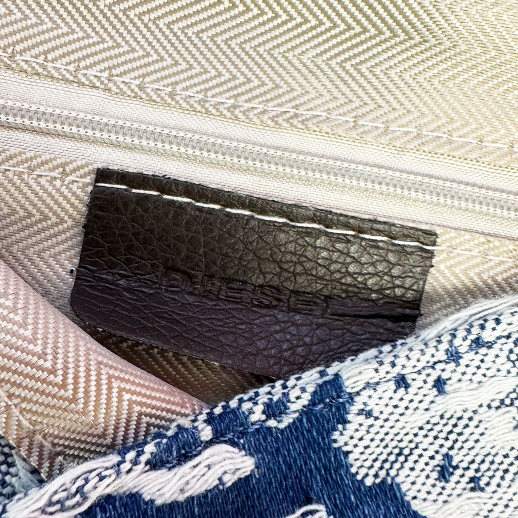 Diesel Denim Jacquard Logo Shoulder Bag Y2K