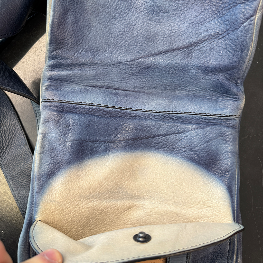 Diesel Leather Shoulder Bag Blue