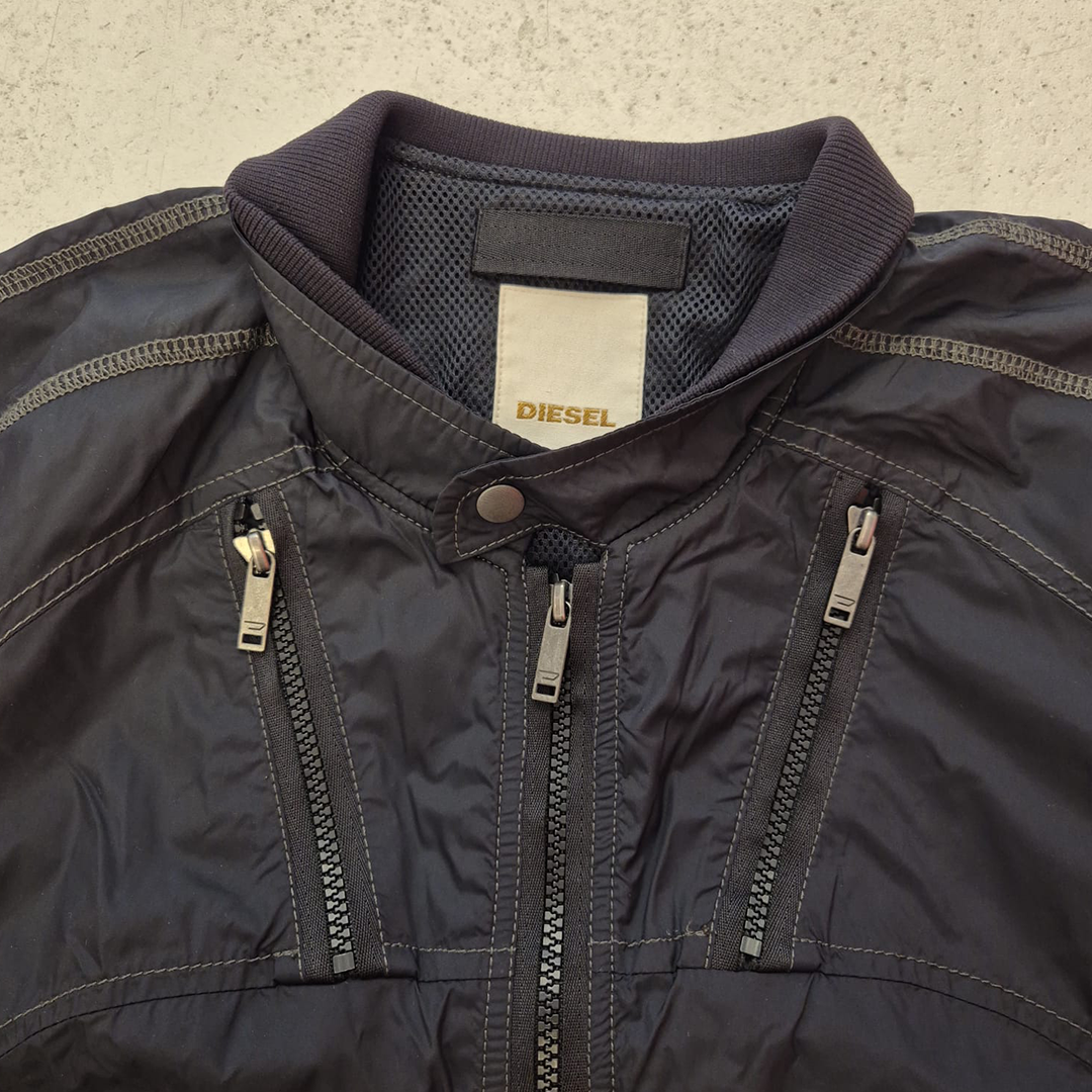 Diesel Black Nylon Jacket L