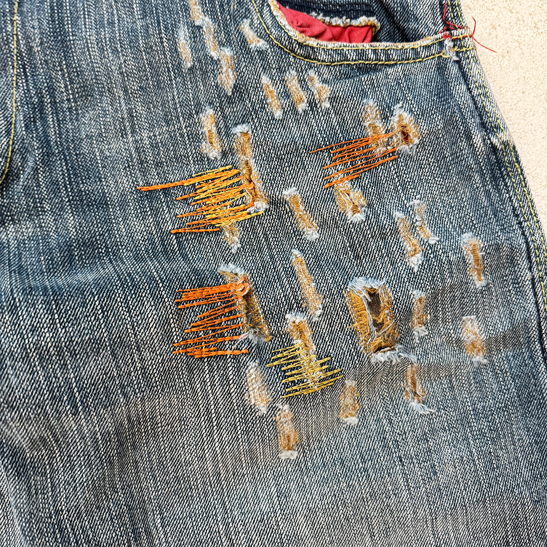 Diesel Orange Stitched Pants (30)