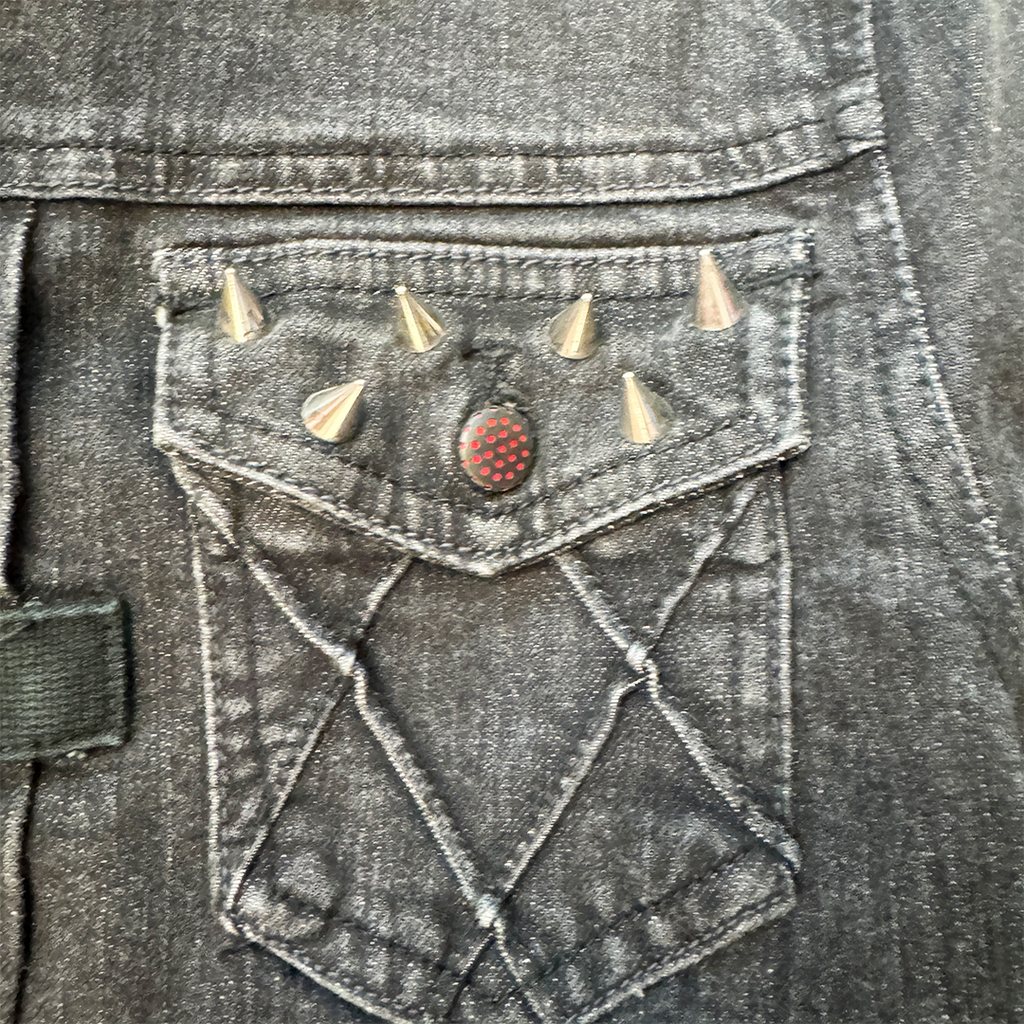 Diesel Stud Black Denim Jacket (M)