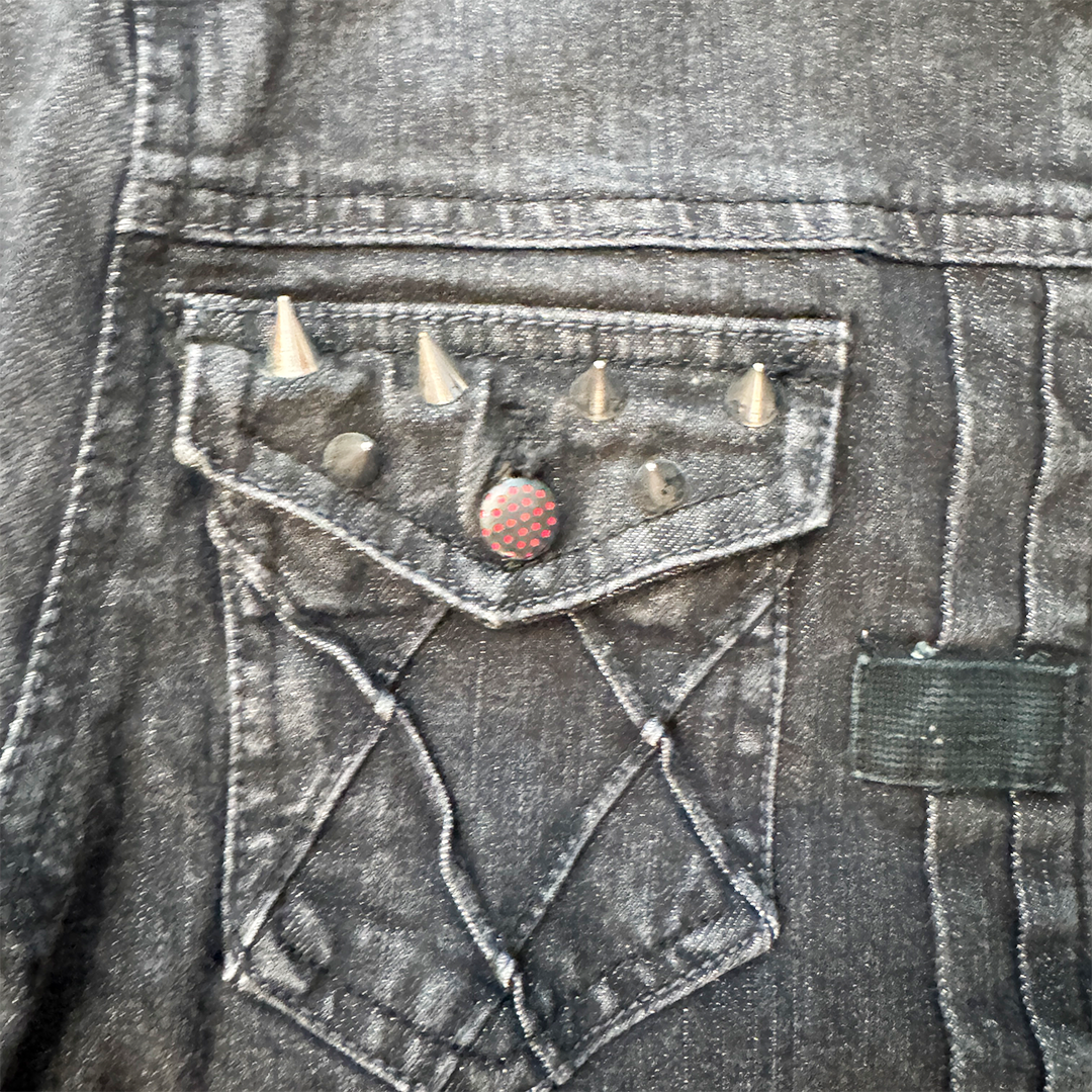 Diesel Stud Black Denim Jacket (M)