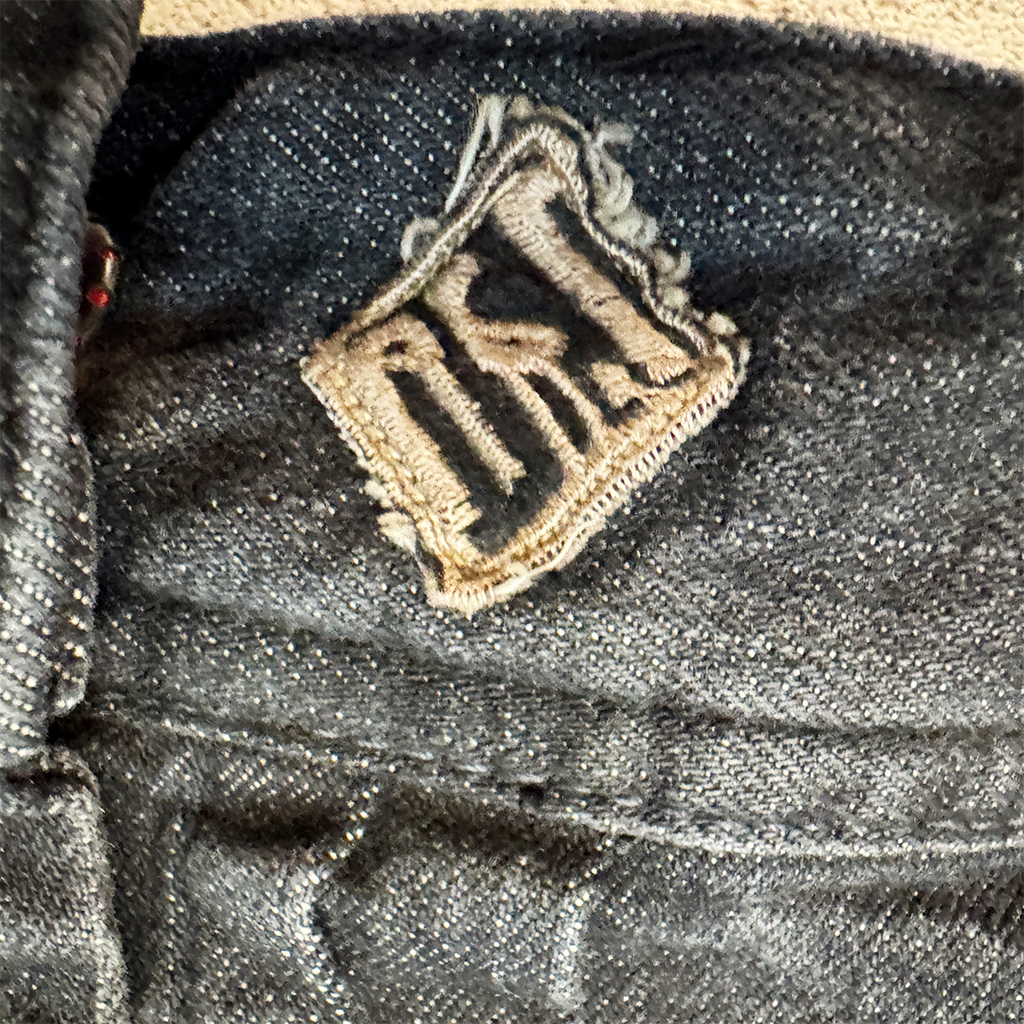 Diesel Stud Black Denim Jacket (M)