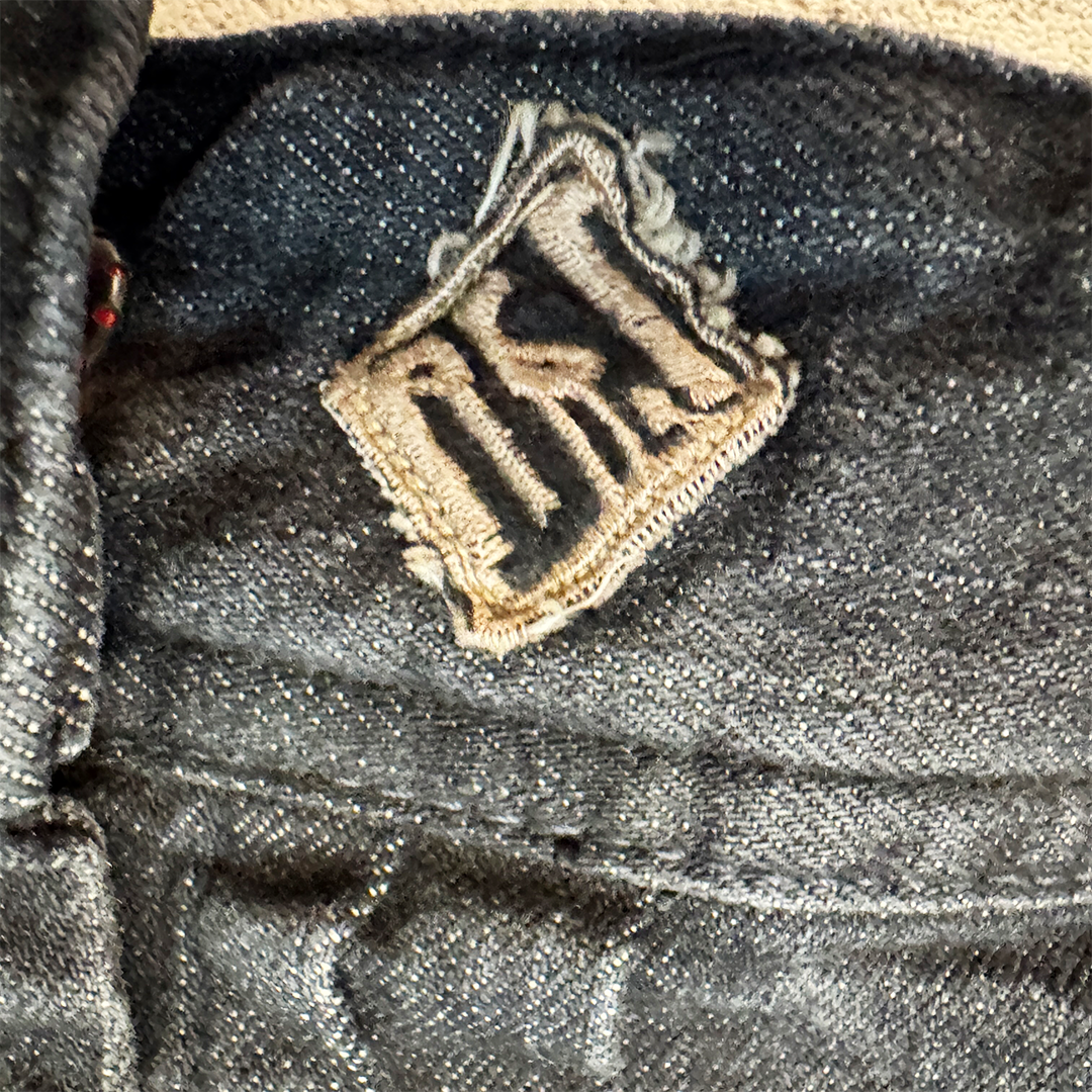 Diesel Stud Black Denim Jacket (M)