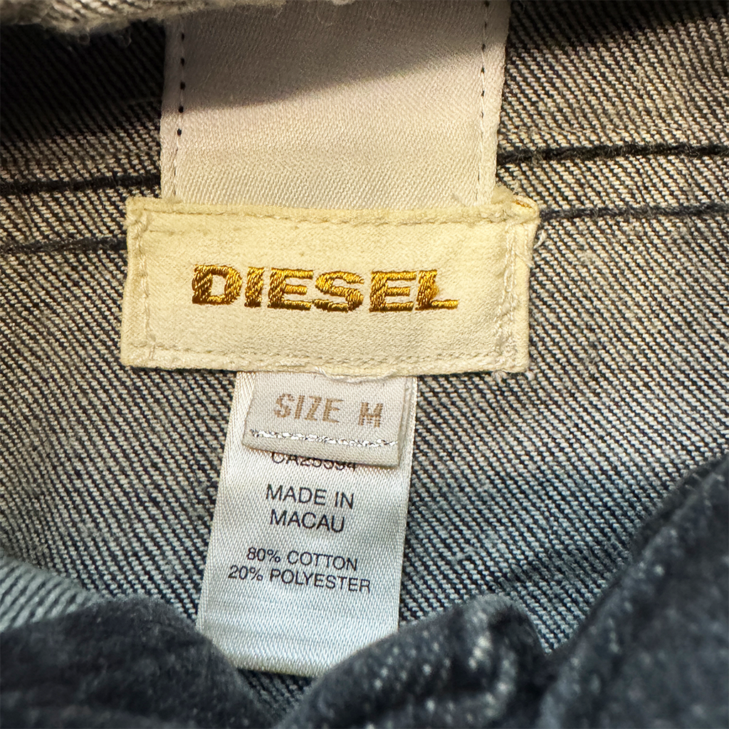 Diesel Stud Black Denim Jacket (M)