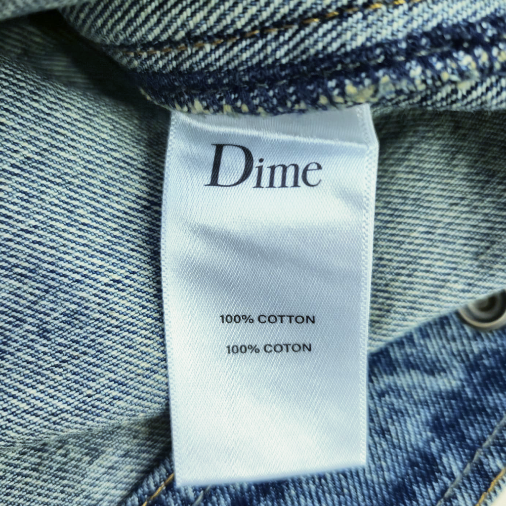 Dime Dipped Sandblasted Indigo Denim Jacket (L)