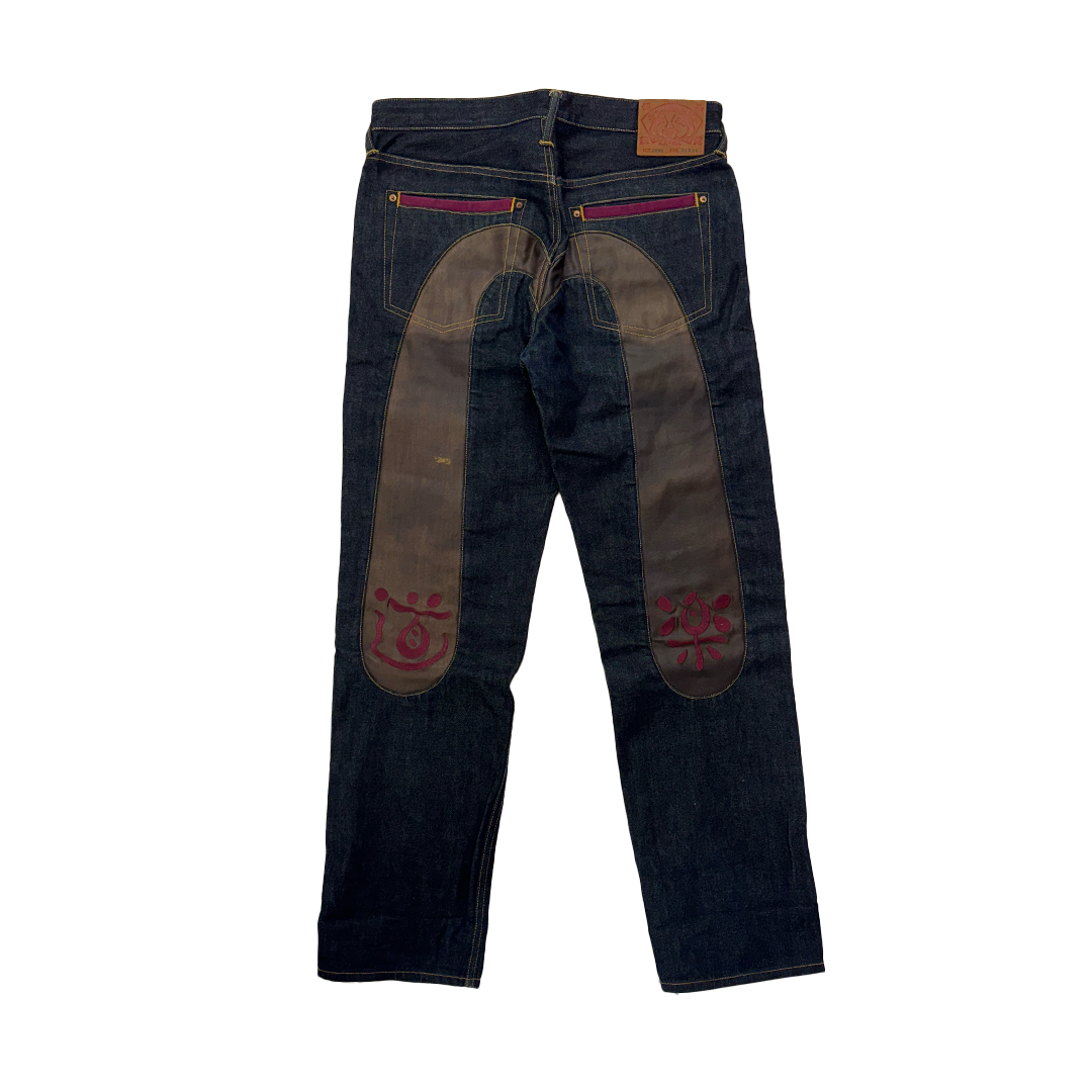 Evisu Daicock Brown Denim Pants (33x34)
