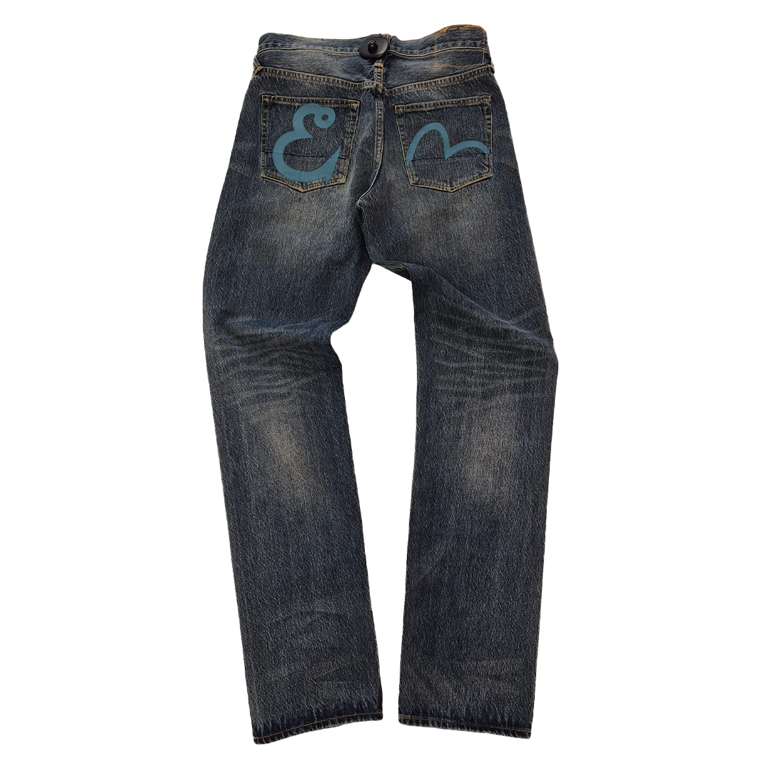 Evisu Blue Seagull Pants (30x34)