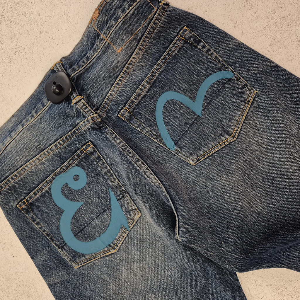 Evisu Blue Seagull Pants (30x34)