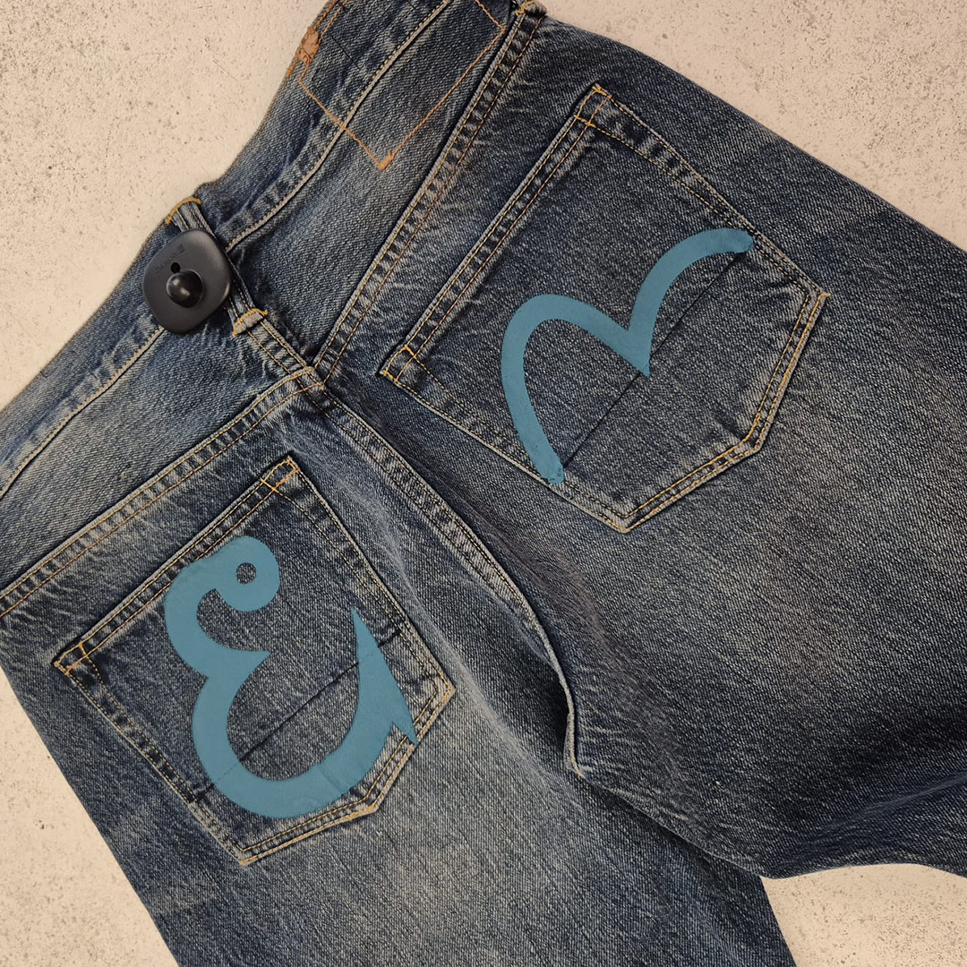 Evisu Blue Seagull Pants (30x34)