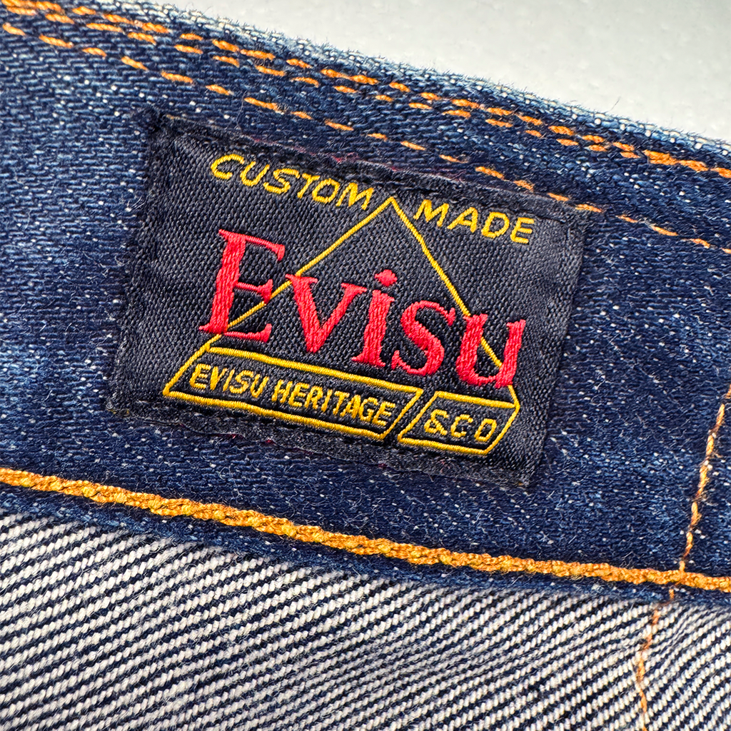 Evisu Beige Daicock Straight Denim Pants (32x34)